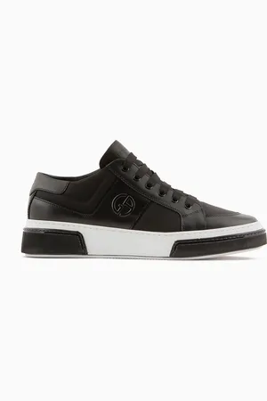 Giorgio Armani Deportivas de piel y tejido