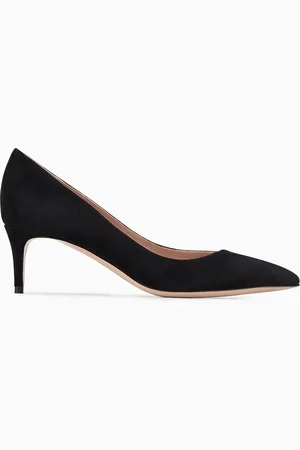 Giorgio Armani Zapato de sal??n de ante con escote asim??trico
