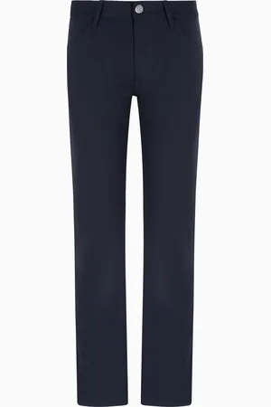 Giorgio Armani Pantalones regular fit cinco bolsillos de lana virgen