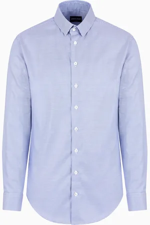 Giorgio Armani Camisa regular fit de seda estampada