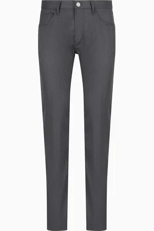Giorgio Armani Pantalones regular fit cinco bolsillos de lana virgen