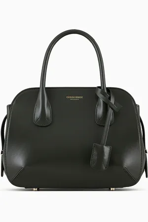 Giorgio Armani Bolso ba??l la Prima tama??o peque??o de piel graneada