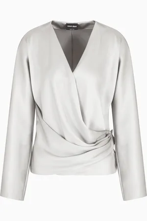 Giorgio Armani Camisa de raso doble de seda