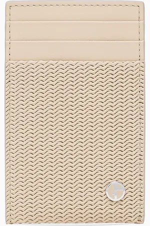 Giorgio Armani Tarjetero de piel estampada