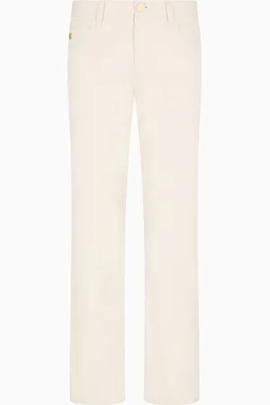 Giorgio Armani Pantalones cinco bolsillos regular fit de algod??n y seda el??sticos