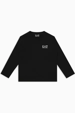 EA7 Camiseta de manga larga Core Identity Boy en algodón orgánico puro ASV