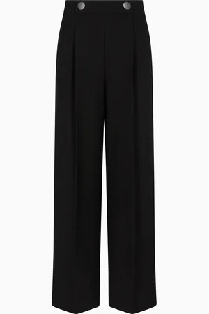 Giorgio Armani Pantalones de una pinza de cady de crep?? de seda