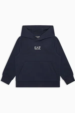 EA7 Sudadera con capucha de algodón Core Identity Boy