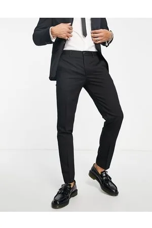 JACK & JONES Pantalones de traje negros de corte slim de Premium