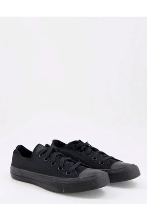 Converse Zapatillas de deporte negras monocromáticas Chuck Taylor All Star Ox de