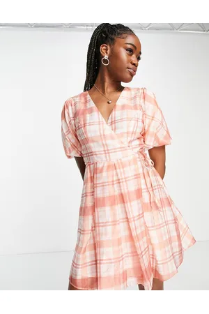 Forever New Vestido corto extragrande a con mangas abullonadas de