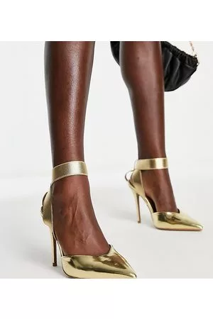 Depresión Cuatro Drama Zapatos dorados de Zapatos de Tacón y Destalonados para Mujer | FASHIOLA.es
