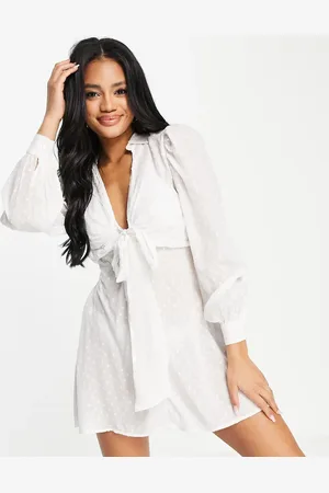 ASOS Vestido de playa corto de plumeti de