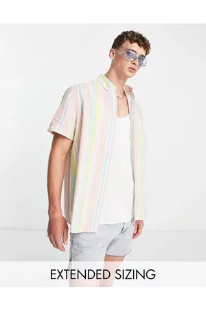 Color pastel de Camisas para Hombre 