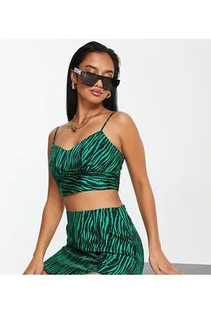 River Island Bralette con estampado animal de (parte de un conjunto)