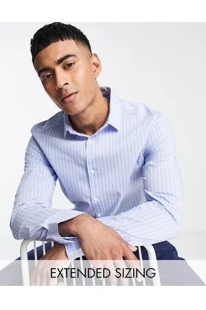 ASOS Camisa de vestir a rayas de corte slim de