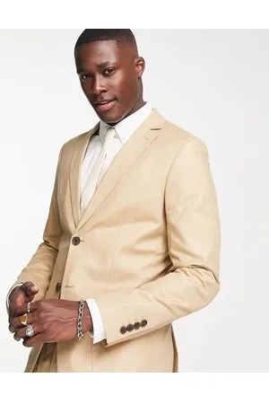 Traje color arena hombre deals