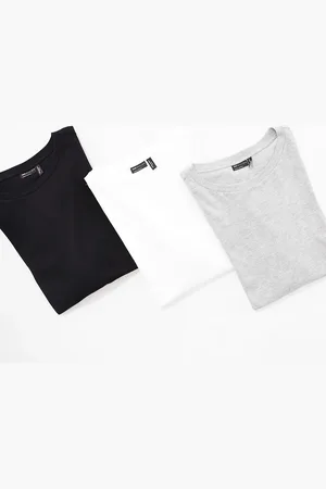 ASOS Pack ahorro de 3 camisetas con cuello redondo de mezcla de algodón Ultimate de ASOS DESIGN Curve - MULTI
