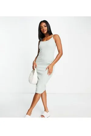 PUMA Vestido midi pastel de canalé de Classics
