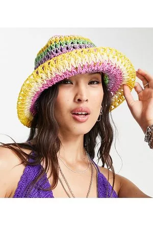 Reclaimed Sombrero de pescador multicolor a de paja de Inspired