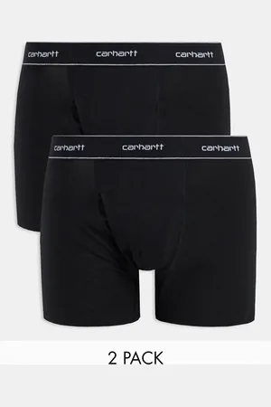 Carhartt Pack de 2 calzoncillos bóxer negros de algodón de
