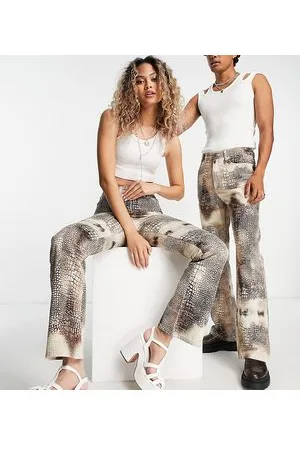 Pantalones campana serpiente hot sale