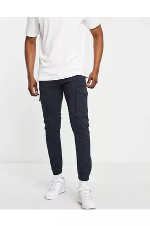 JACK & JONES Pantalón cargo de corte slim con bajo ajustado de Intelligence