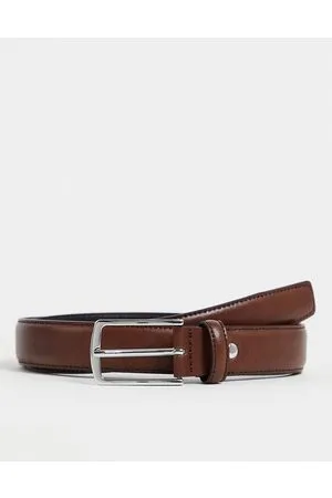 JACK & JONES Cinturón de cuero premium de