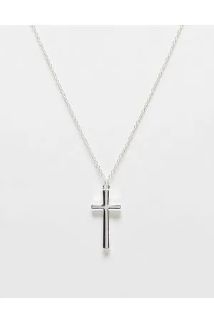 Icon Brand Collar envejecido con colgante de cruz de