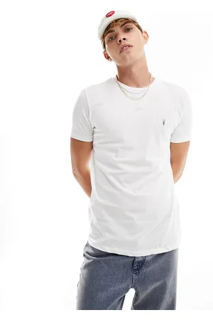 AllSaints Camiseta blanca con logo de cabeza de carnero Tonic de
