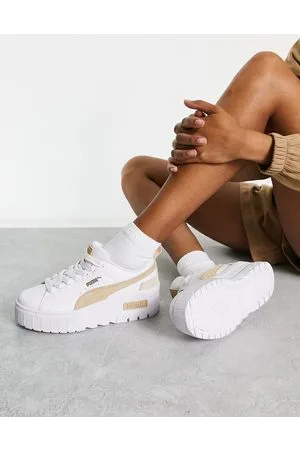 Zapatillas De Deporte Blancas Y Doradas Oslo Maja De Puma Blanco