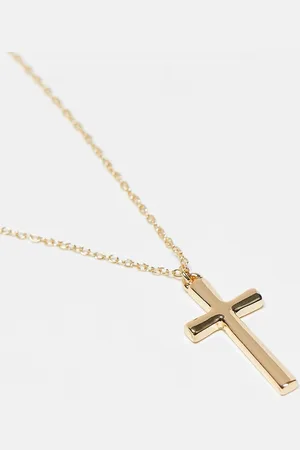 Icon Brand Collar en antiguo con colgante de cruz de