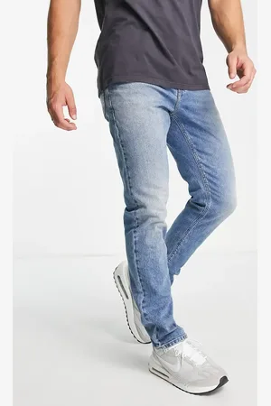 ASOS Vaqueros de corte slim lavado medio vintage elásticos de