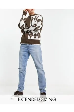 ASOS Vaqueros slim elásticos en claro lavado de