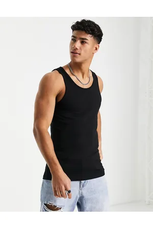 River Island Camiseta ajustada sin mangas en de