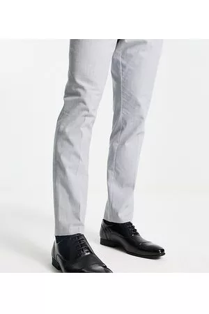 Truffle Collection Zapatos Oxford color lagarto con cordones de corte ancho de mezcla de materiales de