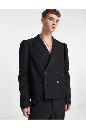 ASOS Americana negra con mangas abullonadas de