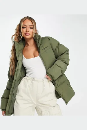 Columbia Chaqueta de plumas de nailon rugoso Puffect exclusiva en ASOS de -Verde