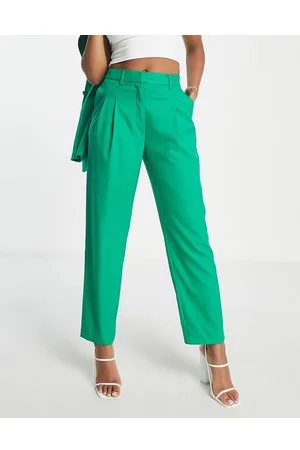 Monki Pantalones verdes de corte sartorial Mix & Match de (parte de un conjunto)
