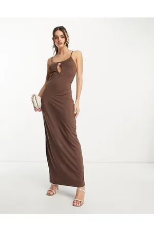 NA-KD Vestido largo con detalle de abertura de x Annijor
