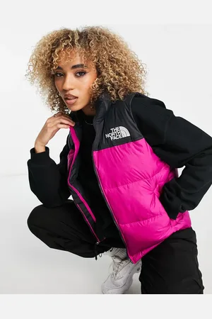 The North Face Chaleco de plumón rosa Nuptse Retro 1996 de