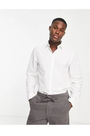 New Look Camisa de popelina de manga larga en de