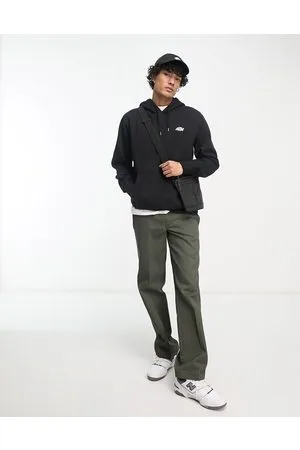 Dickies Sudadera negra extragrande con capucha premium Summerdale de