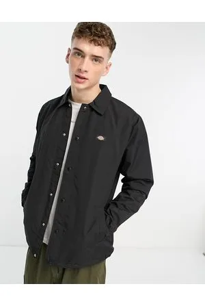 Dickies Chaqueta negra estilo entrenador Oakport de