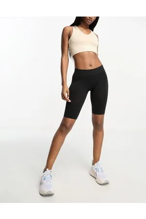 Pieces® Leggings cortos negros sin costuras de