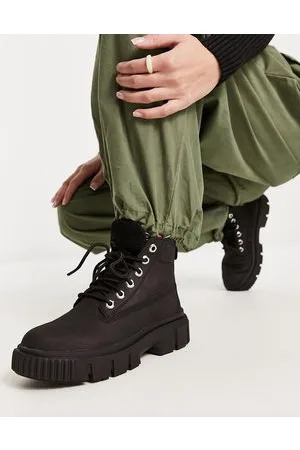Timberland Botines negros de cuero nobuk Greyfield de