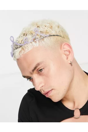 ASOS Hombre Maletas de cabina - Tiara morada con cuentas de -Morado
