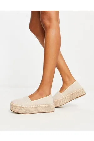 ASOS Alpargatas color con plataforma plana Journal de -Blanco