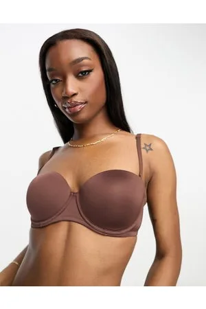 ASOS Sujetador sin tirantes con copas moldeadas y diseño multiposición de microfibra de