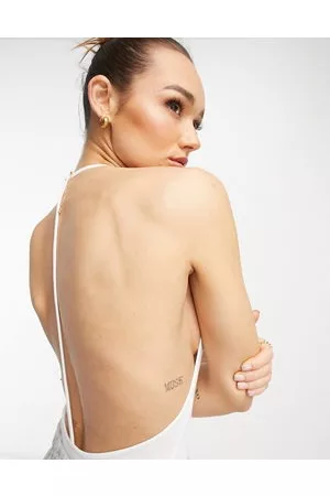 ASOS Body con espalda en forma de T de canalé de